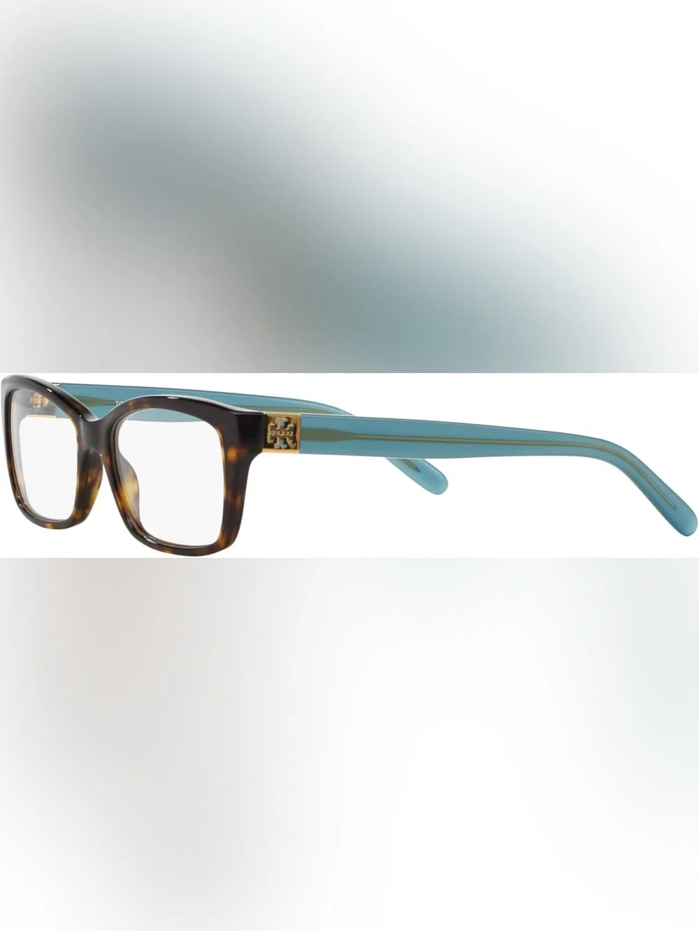 Tory Burch TY2049-1359-53 Eyeglasses – Tortoise & Teal Preowned - Picture 2 of 14
